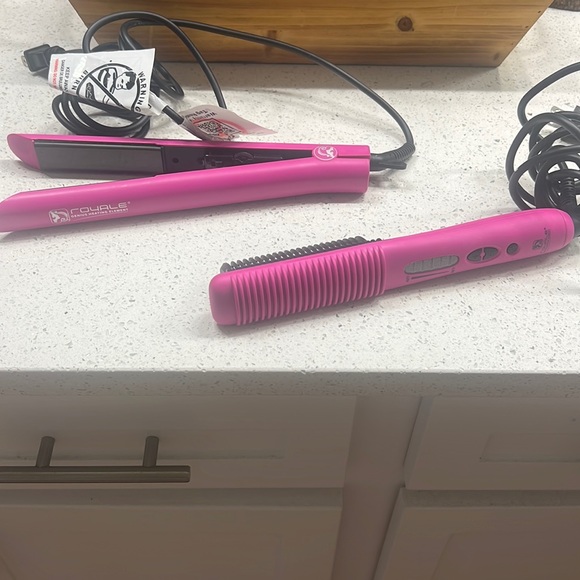 Hair Royale Genius Hair Straightener Ceramic Brush Set Poshmark